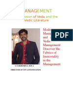 Management Expression of Veda and The Vedic Literature