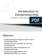 Introduction To Entrepreneurship