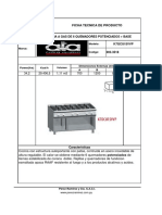 003.3518 - Cocina A Gas de 6 Quemadores + Base Abierta ATA K7GCU15VVP