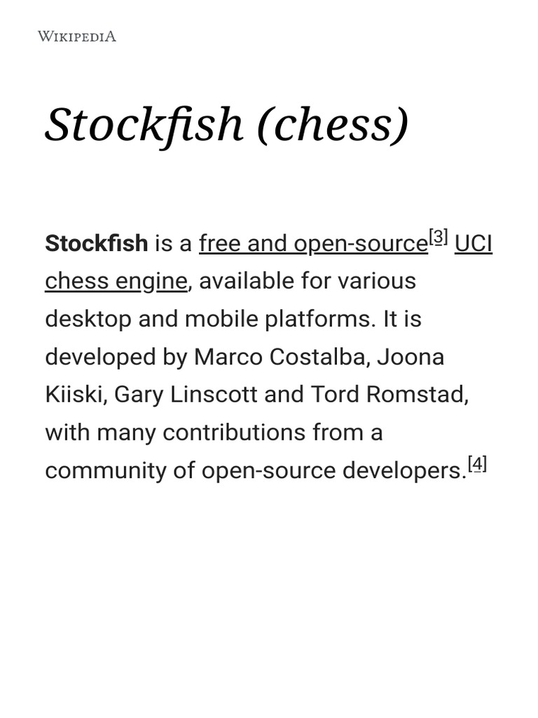 Surprising Stockfish odds - Chess Forums 