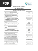 Civil Engineering Materials Topic - Hardened Concrete Match The Suitable Answer