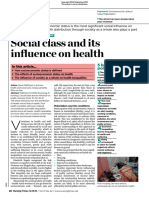 Social Class and Its Influence On Health: Discussion