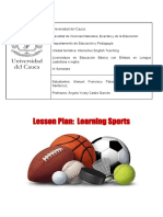 Lesson Plan: Learning Sports