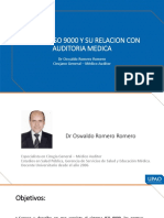 Sistema Iso 9000 Y Su Relacion Con Auditoria Medica: DR Oswaldo Romero Romero Cirujano General - Médico Auditor