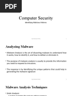 Computer Security: Identifying Malicious Patterns
