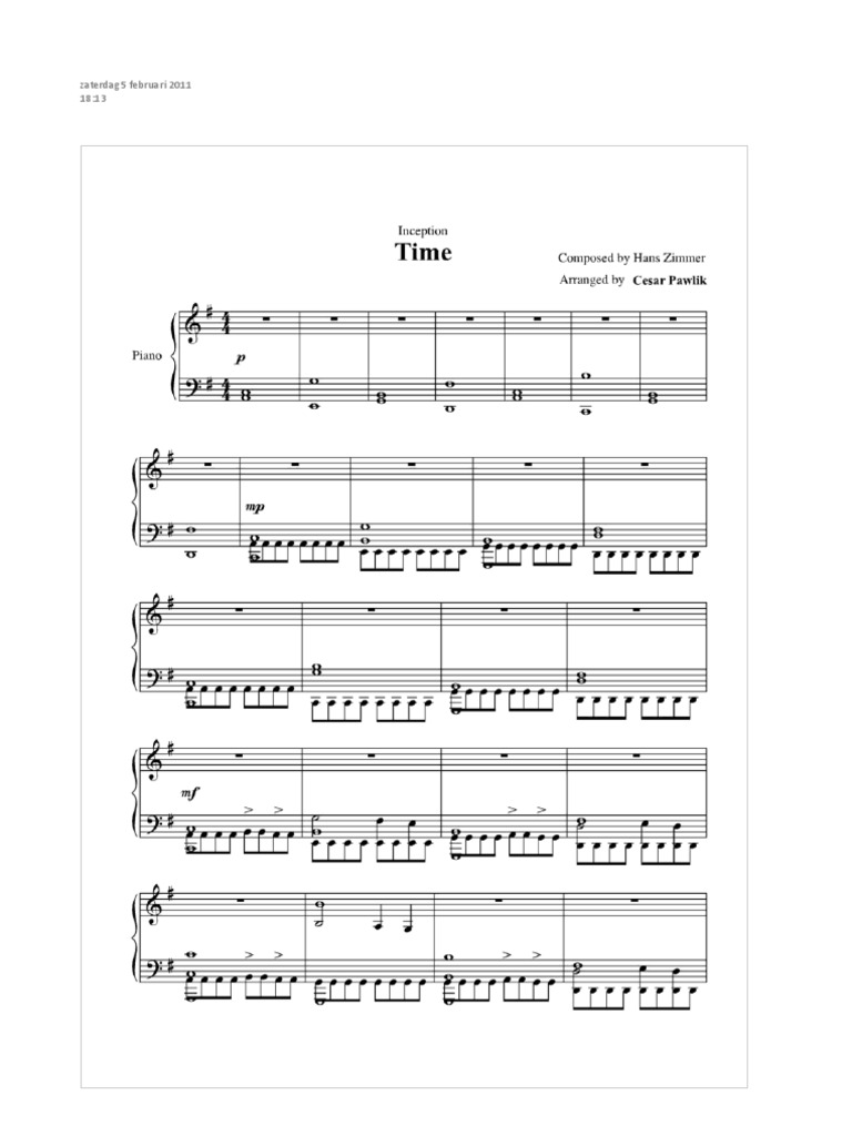 Time Inception | PDF