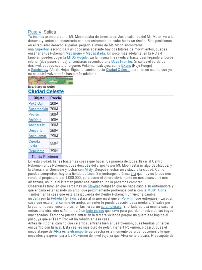 Poke 4 | PDF | Pokémon | Franquicias de videojuegos
