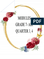 Modules Grade 7-Air Quarter 3, 4