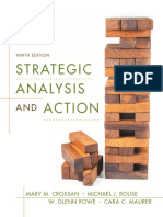 Strategic Analysis Action: Mary M. Crossan Michael J. Rouse W. Glenn Rowe Cara C. Maurer