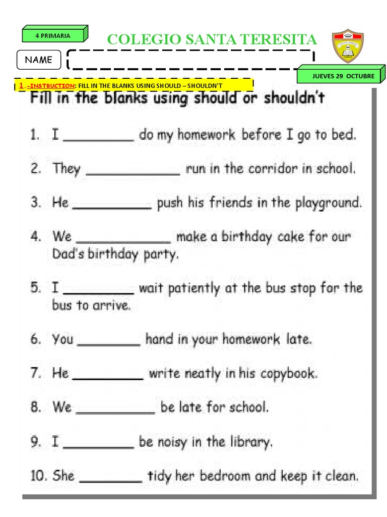 4 Primaria Word - Modal Verbs | PDF | Salud y bienestar, image size:768x1024