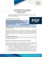 Guía de Actividades y Rúbrica de Evaluación - Unidad 3 - Tarea 4 - Grupo Carbonilo y Biomoléculas