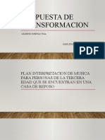 PROPUESTA DE TRANSFORMACION GILBERTO HUERTAS