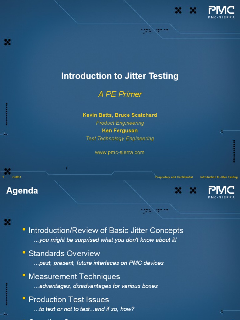Introduction To Jitter Testing A PE Primer PDF Phase (Waves