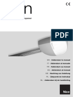 Instructions and Warnings For Installation and Use Nice Spin23r10 Bidi Set For Garage Doors PDF