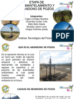 Etapa de Desmantelamiento y Abandono de Pozos PDF