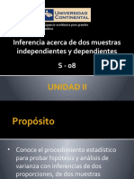 Inferencia estadística para probar hipótesis y análisis de varianza