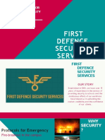 The One-Stop For All Your Security Needs: First Defence Security Services