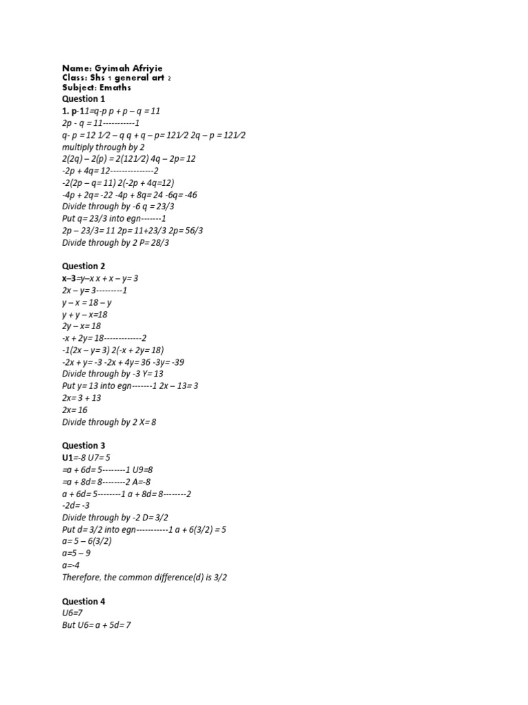 Emaths Assignment General Art 2 Pdf
