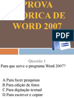 Prova teorica de word 2007