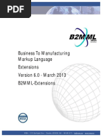 Business To Manufacturing Markup Language Extensions Version 6.0 - March 2013 B2MML-Extensions