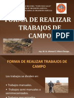 FORMAS DE REALIZAR TRABAJOS DE CAMPO . 2020-I