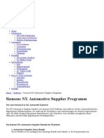 Siemens NX Automotive Supplier Programm