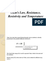 Ohm's Law, Resistance, Resistivity and Temperature 13