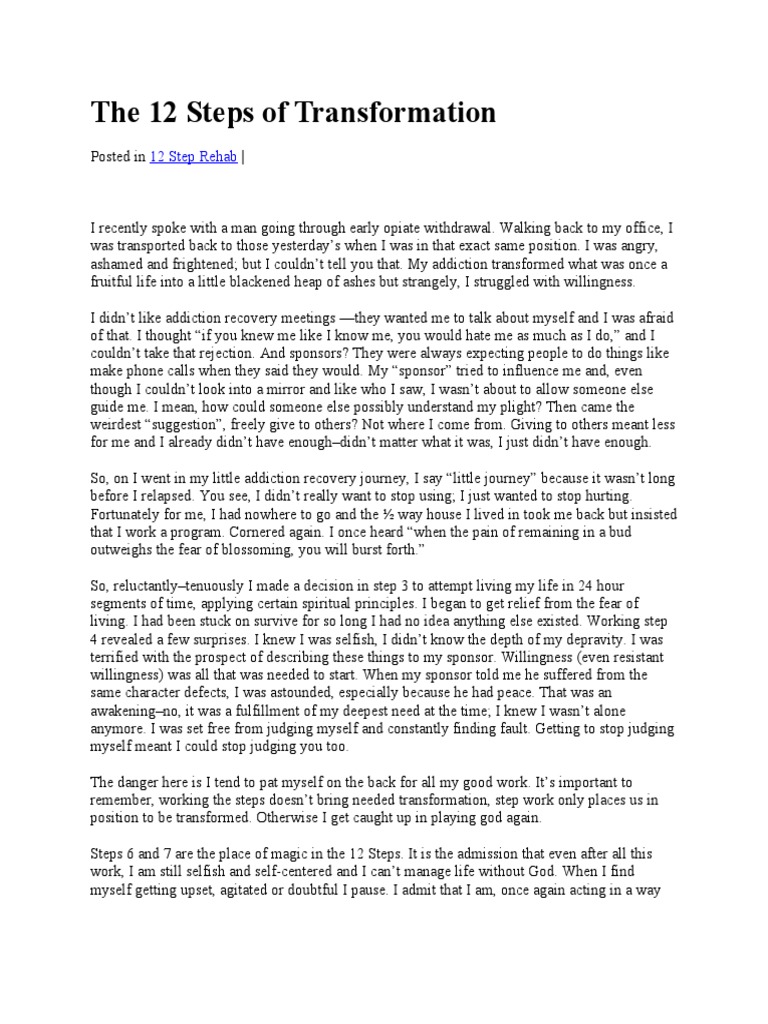 Valley Hope The 12 Steps of Transformation PDF Drug