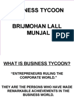 Business Tycoon Brijmohan Lall Munjal