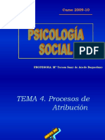 Procesos de atribución: explicaciones causales de los acontecimientos