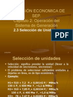 2.3 Selección de Unidades