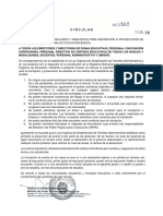 Circular 001569 Eliminacion Recaudos Requisitos Inscripción Prosecución