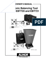 Electronic Balancing Tool Models EBT720 and EBT721: Owner'S Manual