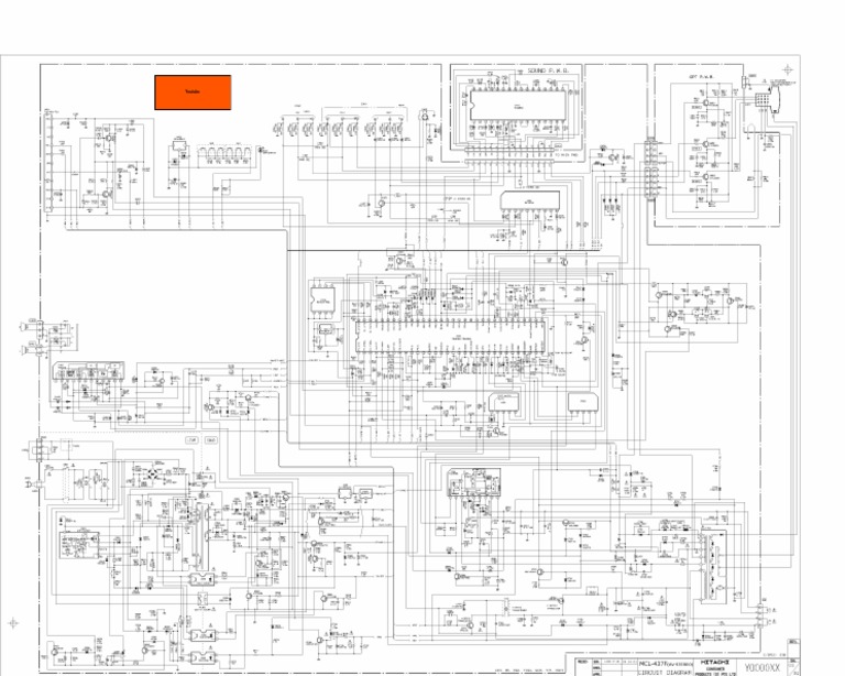 Hitachi Chassis mcl-437f SCH | PDF