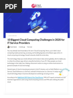 Cloud Computing Challenges - 2020