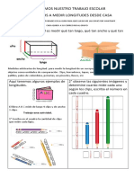 Medir longitudes desde casa usando clips, centímetros y otras unidades