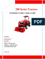 Jinma 200 Series Tractors: Introductory User Guide