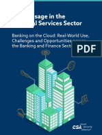 Cloud Usage in The Financial Services Sector