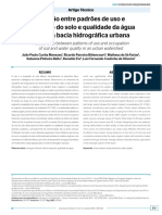 Relação Entre Padrões de Uso e Ocupação Do Solo e Qualidade Da Água em Uma Bacia Hidrográfica Urbana