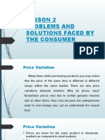 Problems and Solutions Faced by The Consumer