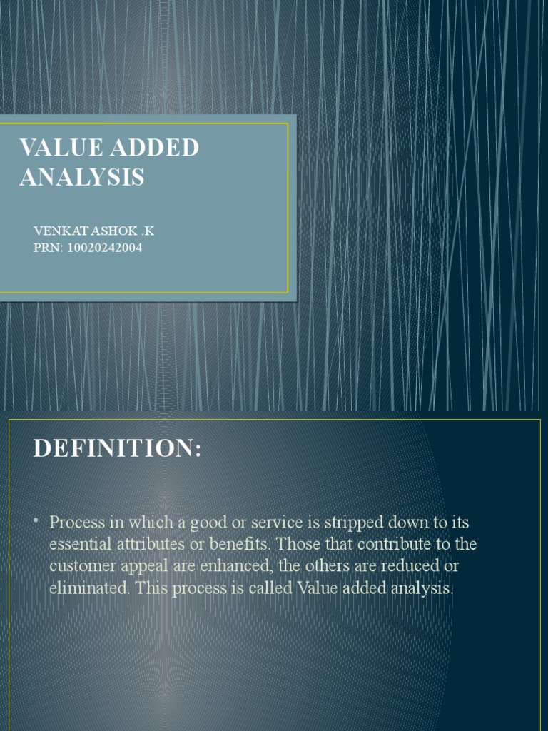 Value Added Analysis Overview | PDF | Function (Mathematics) | Business