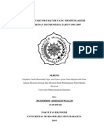 Analisis Faktor-Faktor Yang Mempengaruhi Kemiskinan Di Indonesia Tahun 1981-2007