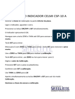 Calibração Indicador Celmi CSP