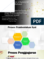 Proses Pembentukan Dan Susunan Ayat Dengan Menghubungkaitkan Proses Transformasi Generatif