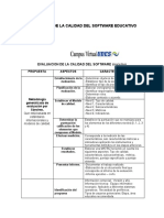 Evaluacion de La Calidad Del Software Educativo