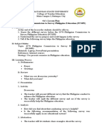 4as Lesson Plan 1970 Philippine Commission To Survey Philippine Education (PCSPE)