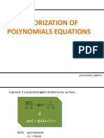 Factorization of Polynomials Equations Lecture