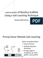 Fabrication of Biosilica Scaffold Using A Salt Leaching Technique