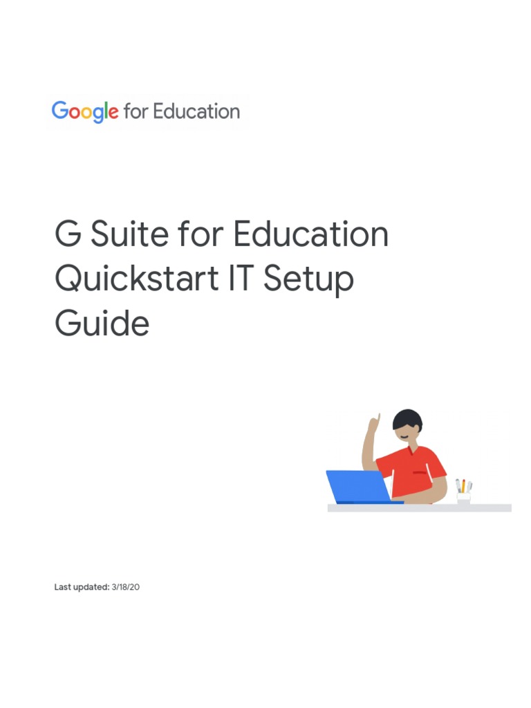 (External) G Suite For Education Quickstart IT Setup Guide (March 2020 ...
