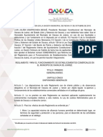 Reglamento de Establecimientos Comerciales PDF